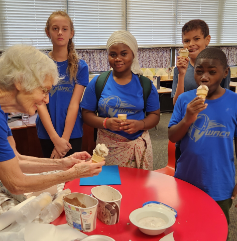 Mrs. Karen knows how to "treat" students well!